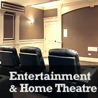 create an entertainment room or home theatre in your basement