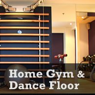 create a home gym and dance floor in your basement